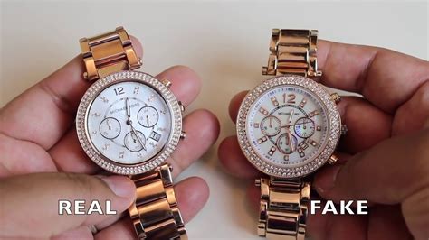 michael kors watch real or fake|real michael kors bag inside.